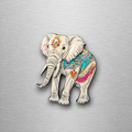 Elephant 8.5cm Ceramic Magnet Style 1