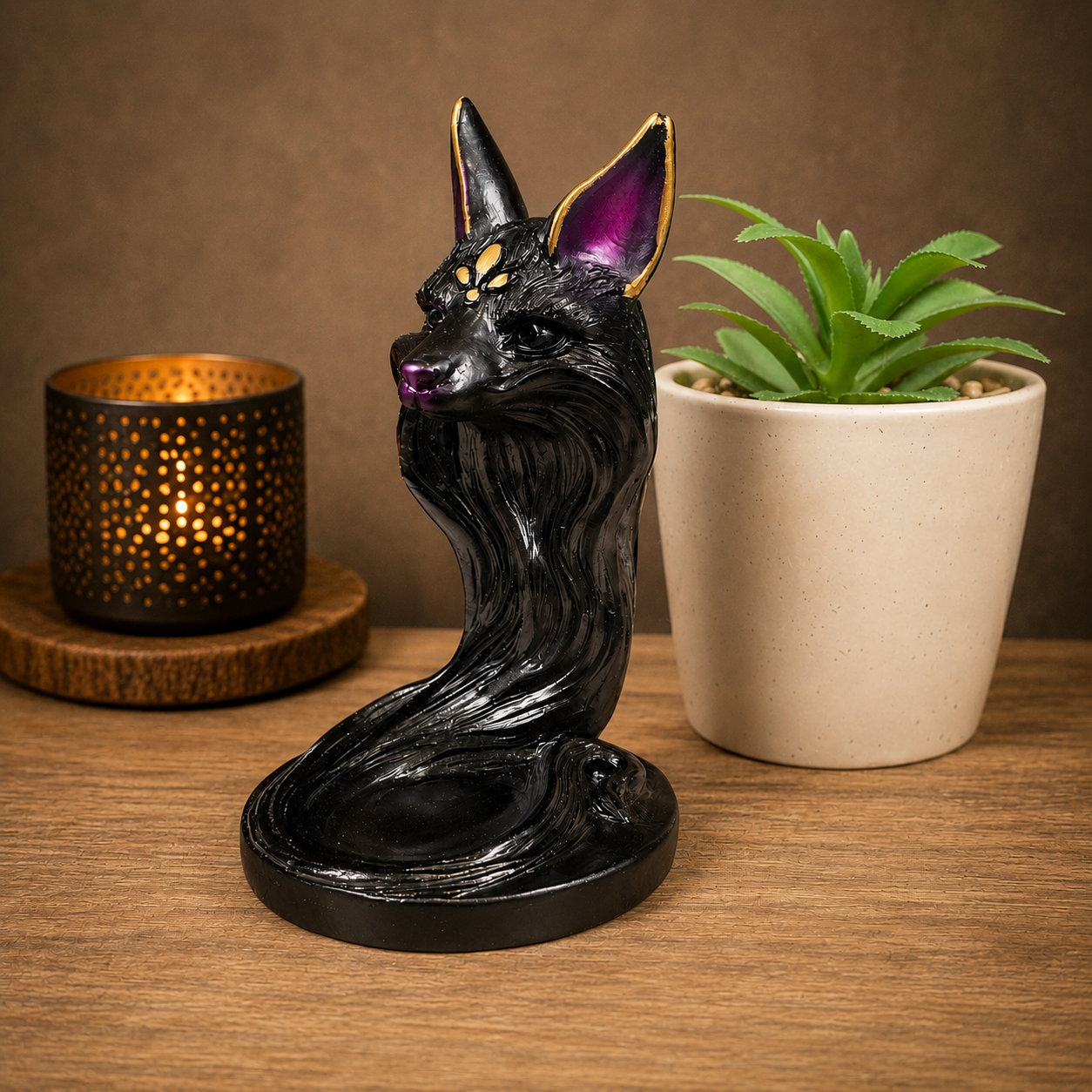Black Fox Sphere Stand