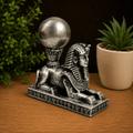 Silver Sphinx Sphere Stand