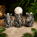Silver Lion Sphere Stand