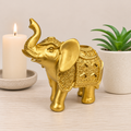 Large Gold Elephant Sphere Stand