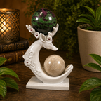 White Deer Double Sphere Stand