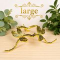Large Gold Dragonfly Metal Sphere Stand