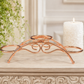 Rose Gold 3 Sphere Arch Metal Stand