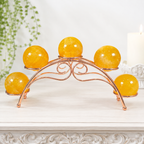 Rose Gold 5 Sphere Arch Metal Stand