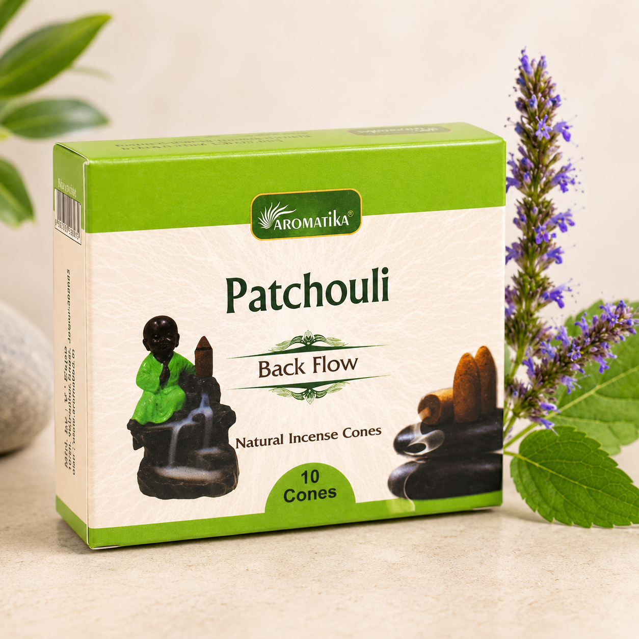 Backflow Aromatika Dhoop Incense Cones - Patchouli