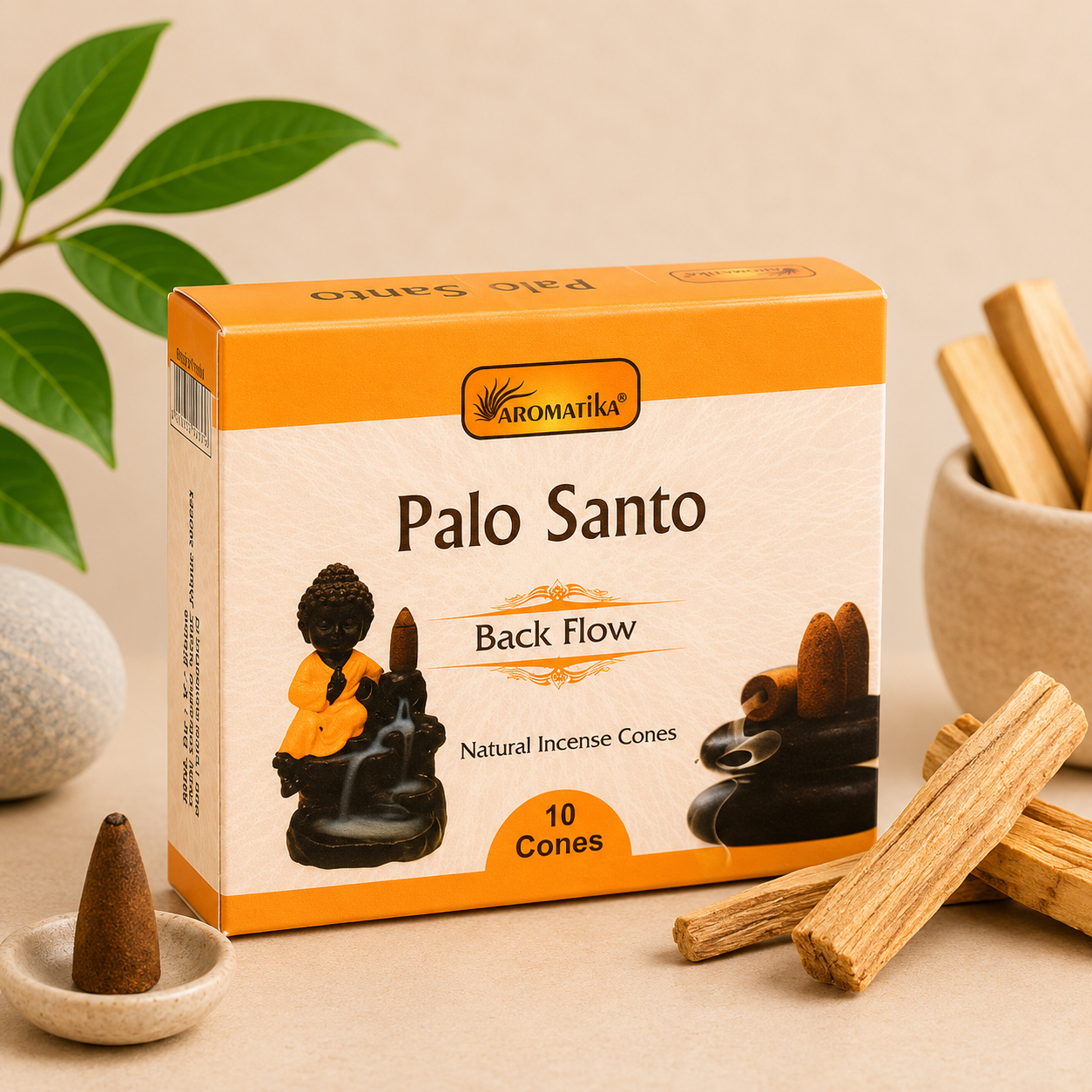Backflow Aromatika Dhoop Incense Cones - Palo Santo