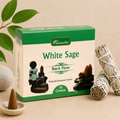 Backflow Aromatika Dhoop Incense Cones - White Sage