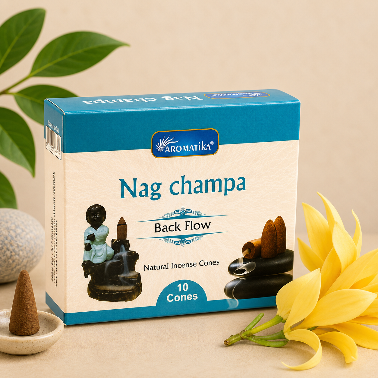 Backflow Aromatika Dhoop Incense Cones - Nag Champa