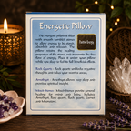 Clear Quartz Gemstone Energy Pillow