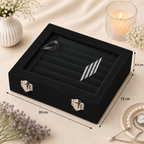 Black Velvet Ring Box