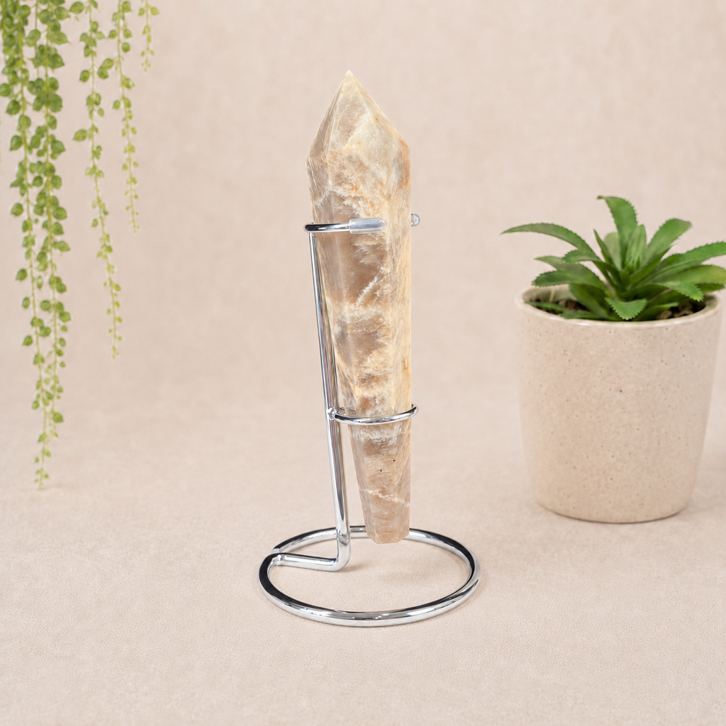 Large Silver Metal Wand Stand