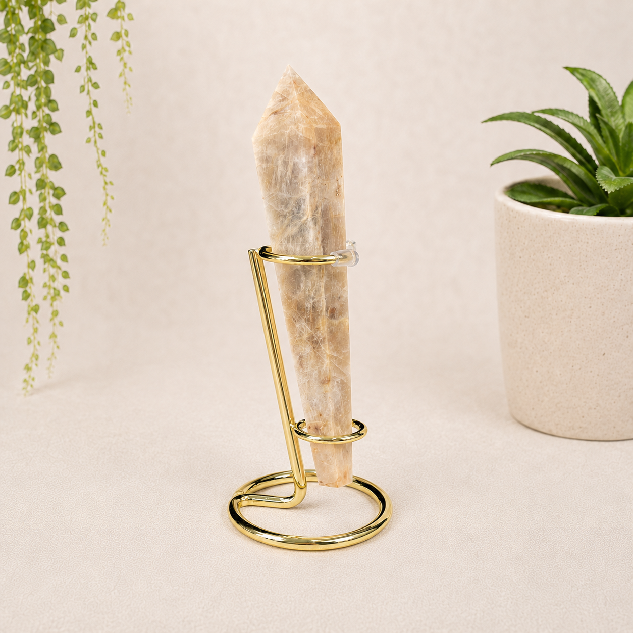 Small Gold Metal Wand Stand
