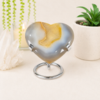 Medium Silver Metal Heart Stand (for 10cm-12cm diam. hearts)