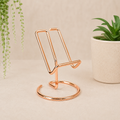 Rose Gold Metal Slice Stand