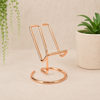 Rose Gold Metal Slice Stand