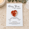 Red Jasper Heart Shape Worry Stone (Thumb Stone)