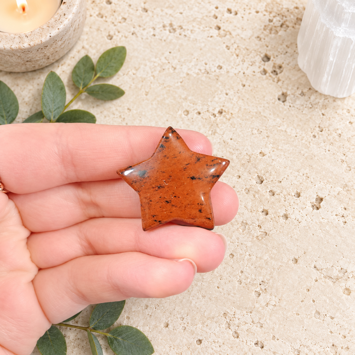Mahogany Obsidian 3cm Gemstone Star