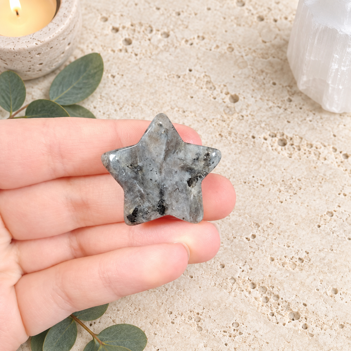 Larvikite 3cm Gemstone Star