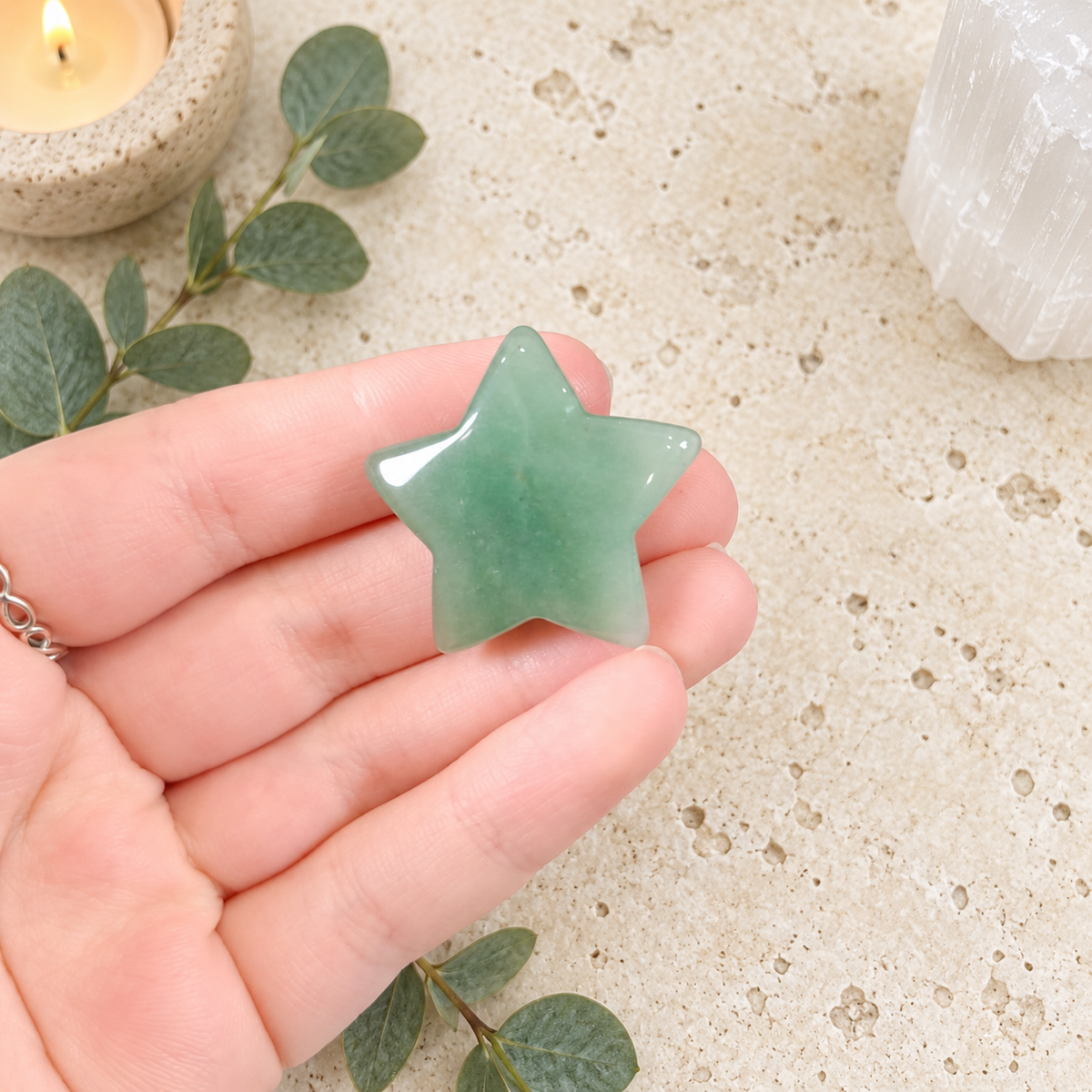 Aventurine 3cm Gemstone Star