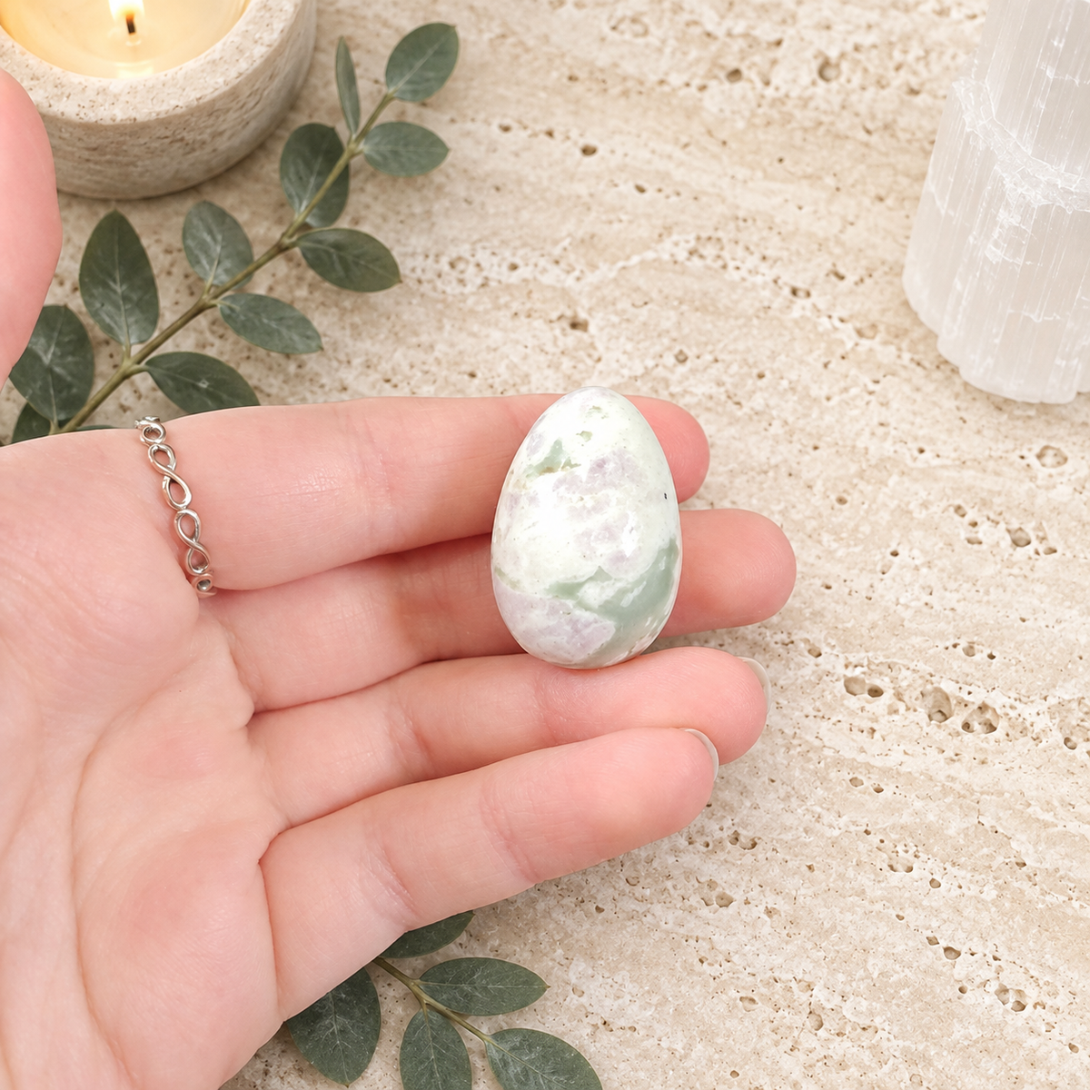 Peace Jade 3cm Gemstone Egg