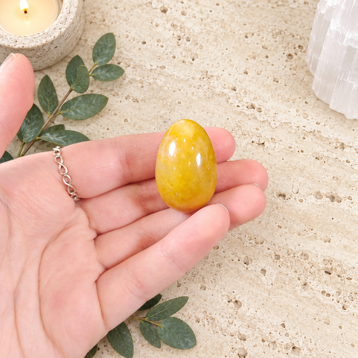 Yellow Aventurine 3cm Gemstone Egg