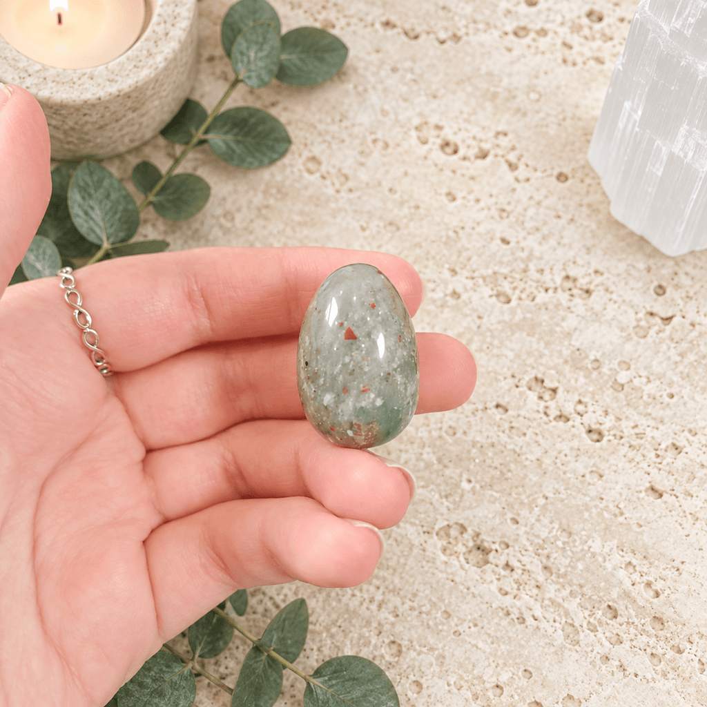 Bloodstone 3cm Gemstone Egg