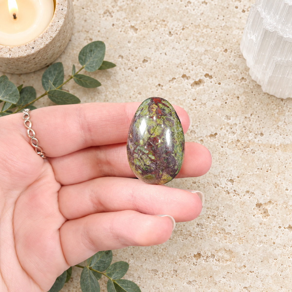 Dragonblood Jasper 3cm Gemstone Egg