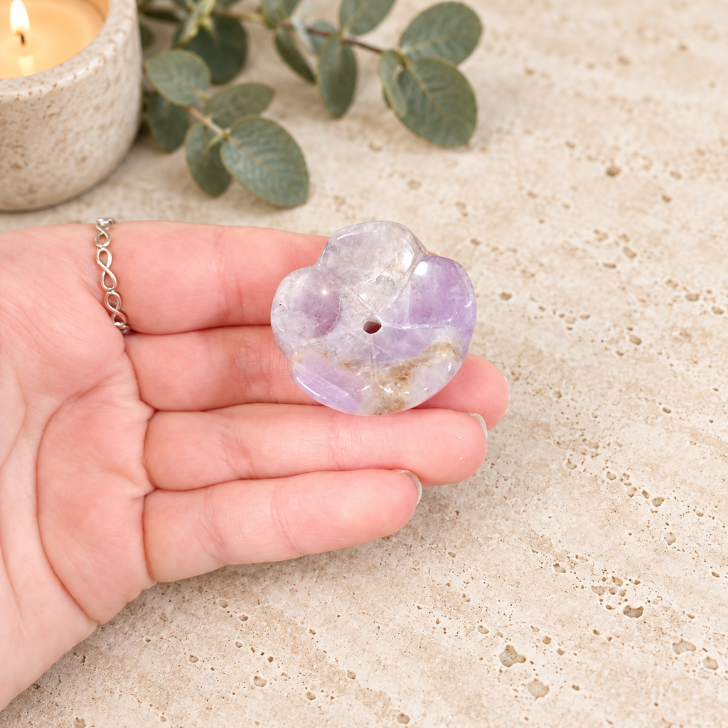 Amethyst Lotus Incense Holder