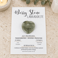 Labradorite Heart Shape Worry Stone (Thumb Stone)