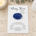 Lapis Lazuli Oval Shape Worry Stone (Thumb Stone)