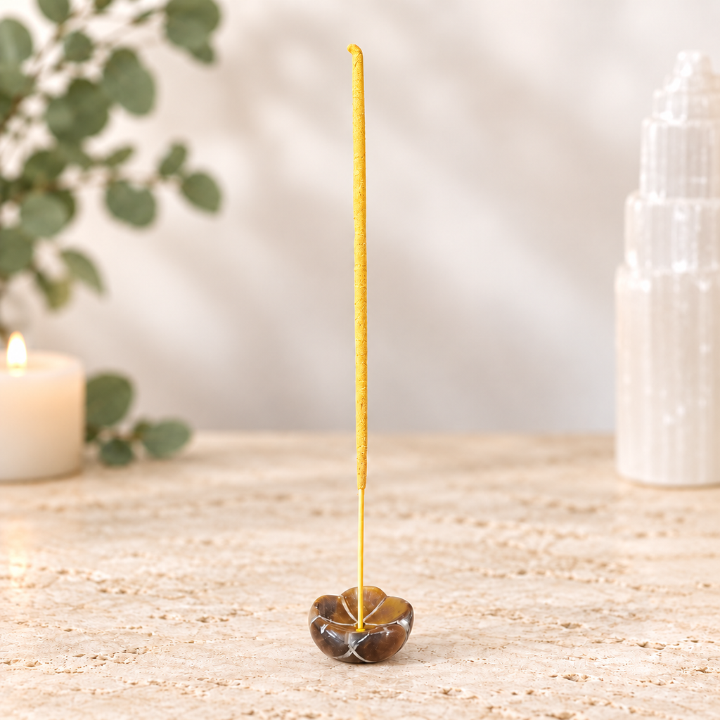 Tiger Eye Lotus Incense Holder