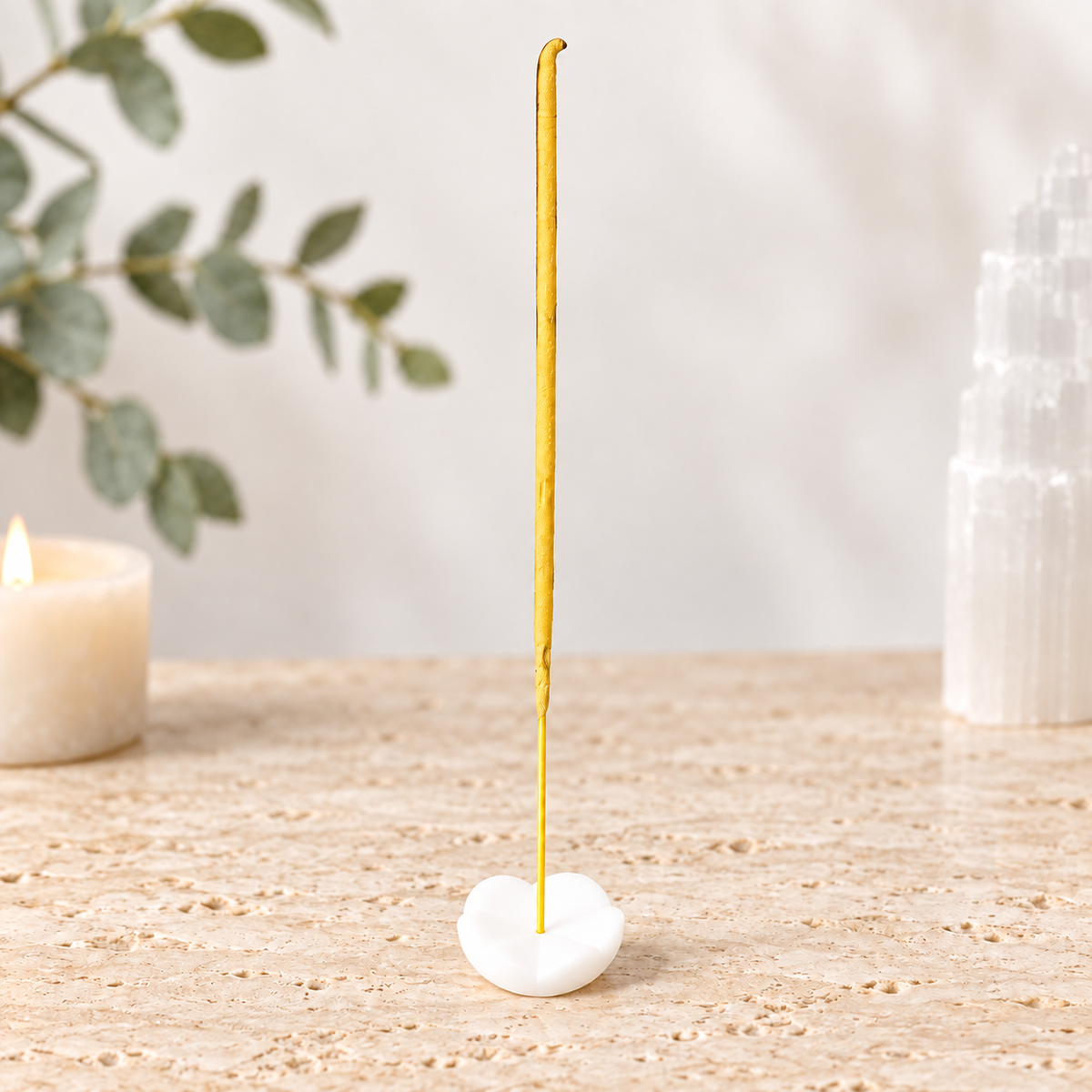 Opalite Lotus Incense Holder