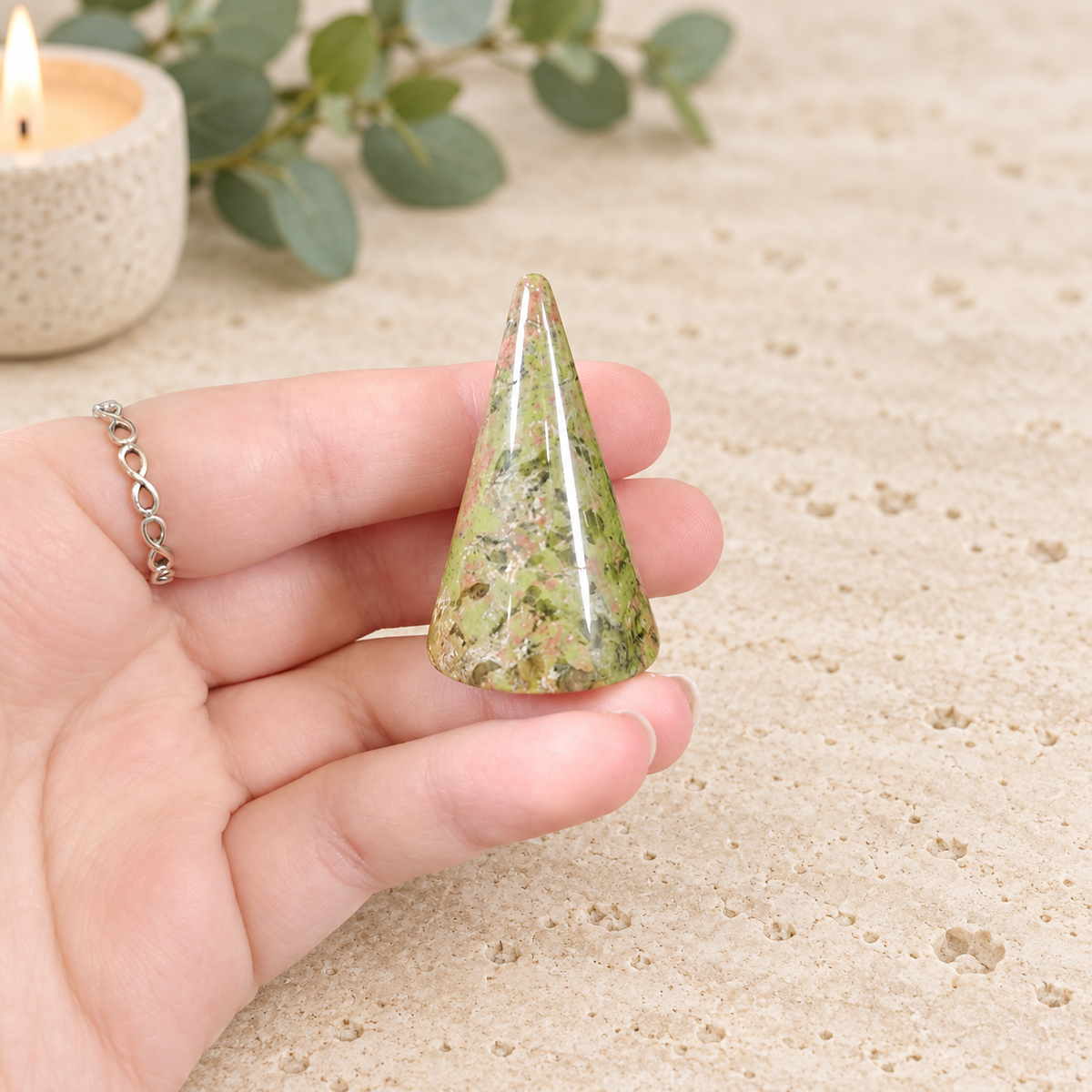 Unakite Ring Holder