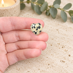 Dalmatian Jasper 1.5cm Gemstone Heart