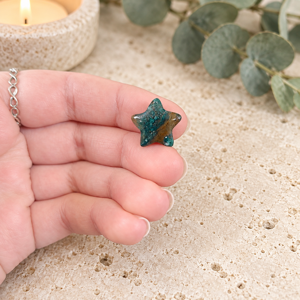 Ocean Jasper 1.5cm Gemstone Star