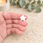 White Howlite 1.5cm Gemstone Star