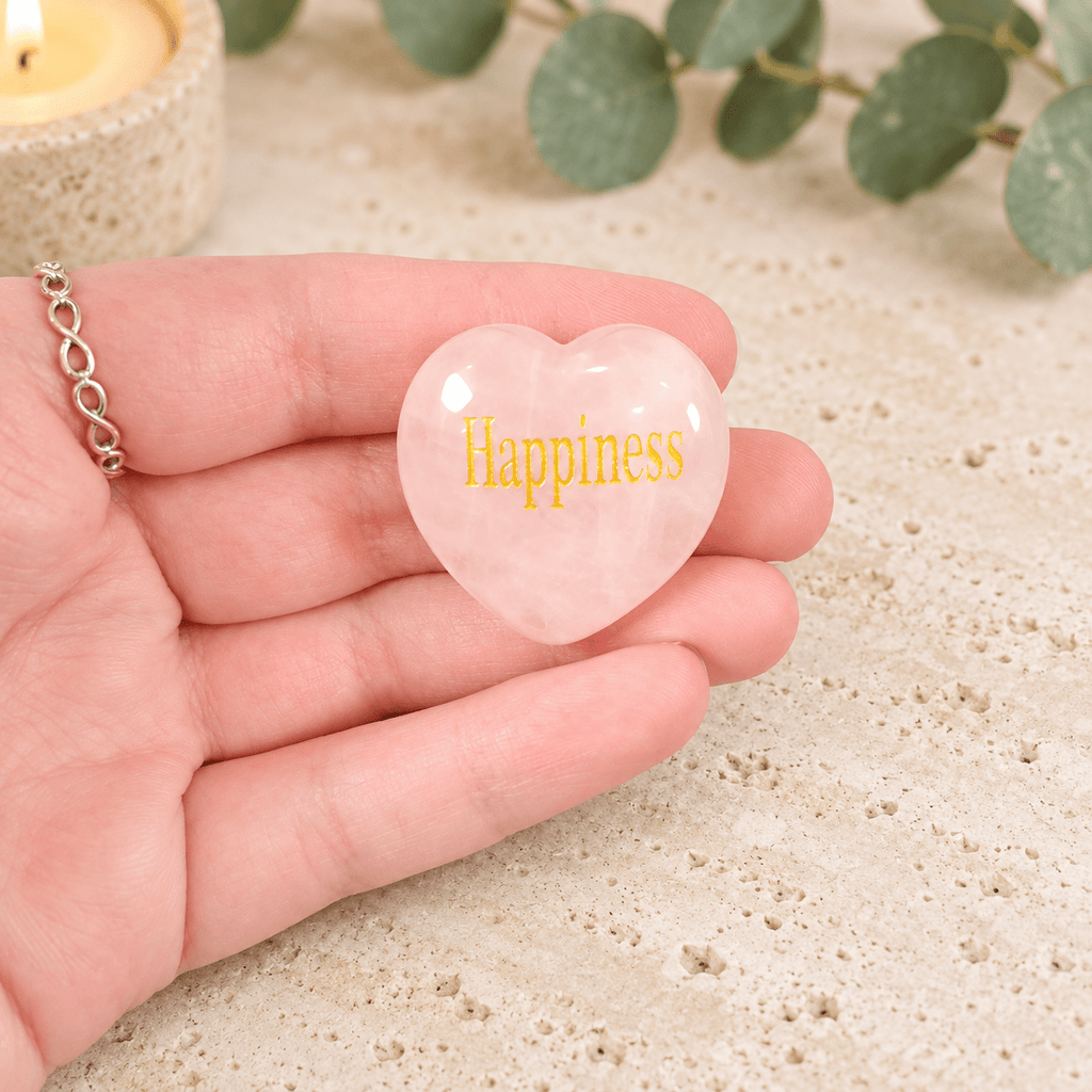 Happiness 3cm Rose Quartz Heart