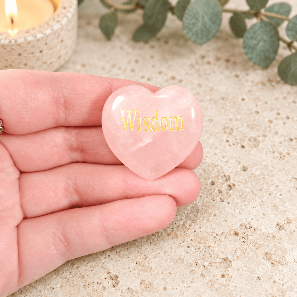 Wisdom 3cm Rose Quartz Heart