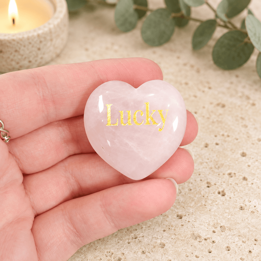 Lucky 3cm Rose Quartz Heart