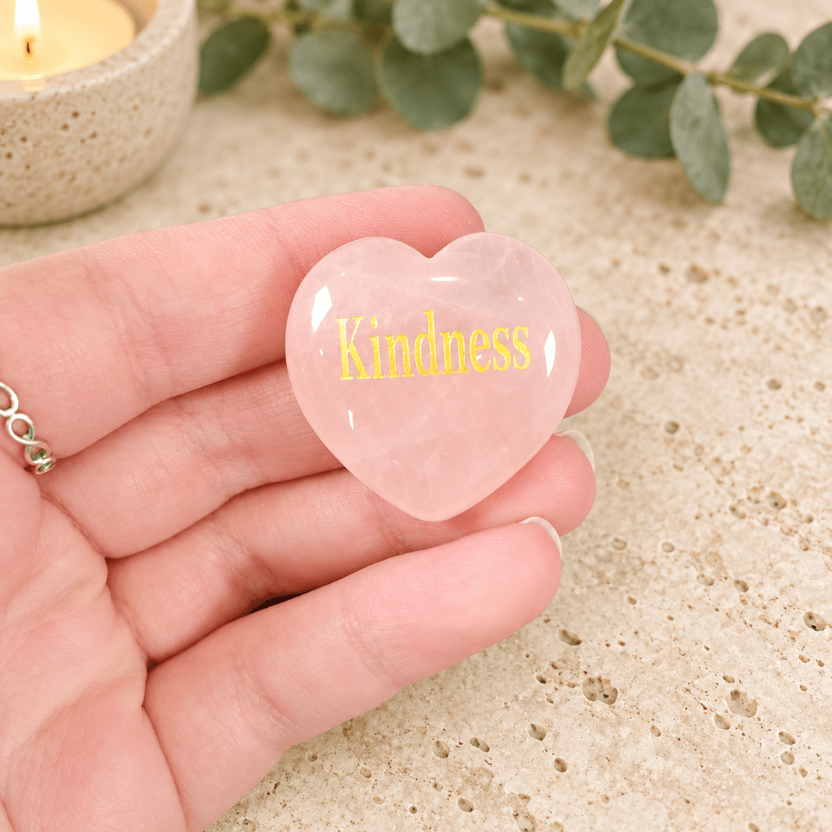 Kindness 3cm Rose Quartz Heart