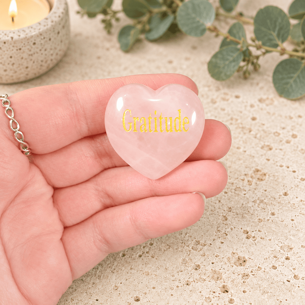 Gratitude 3cm Rose Quartz Heart