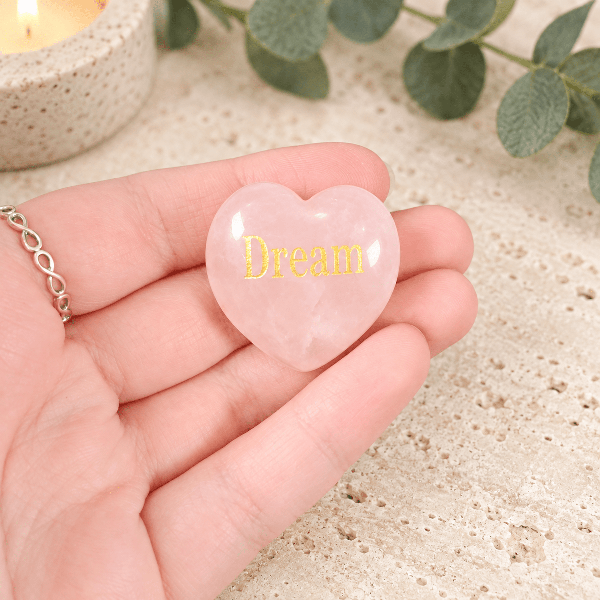 Dream 3cm Rose Quartz Heart