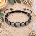 Labradorite & Hematite Adjustable Gemstone Bracelet