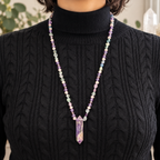60cm Amethyst Double Terminator Necklace