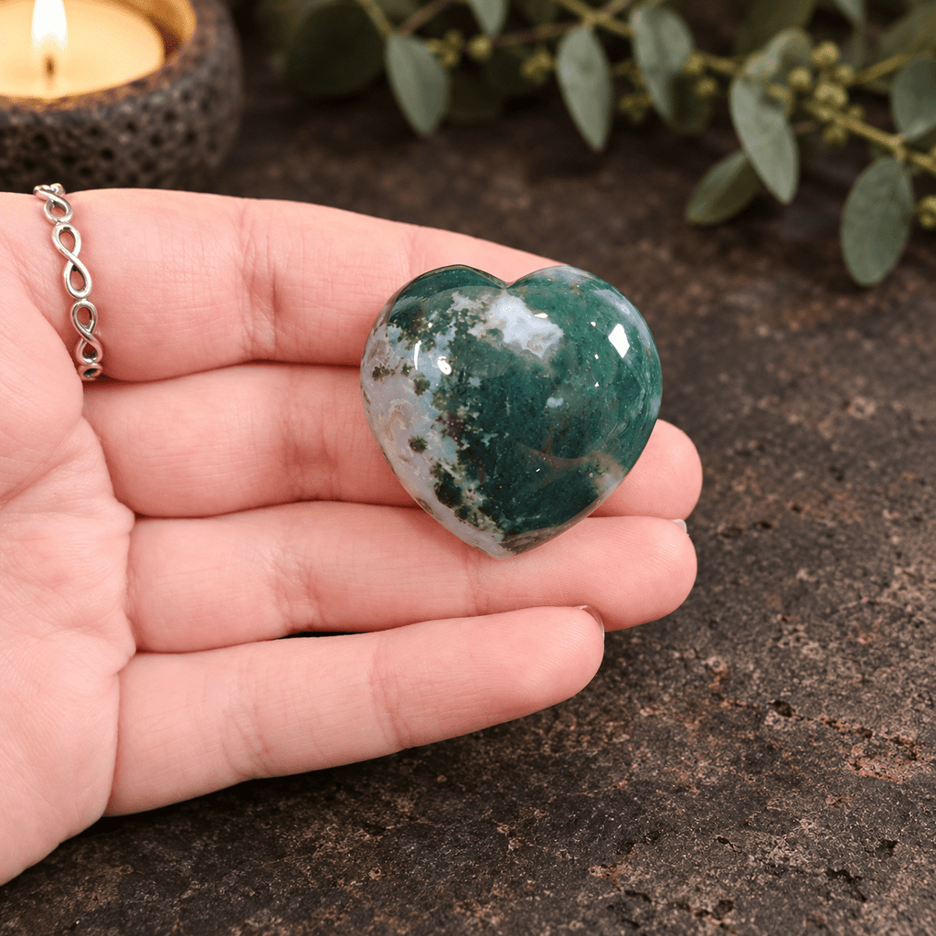 Ocean Jasper 3cm Gemstone Heart