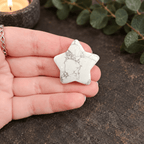 White Howlite 3cm Gemstone Star