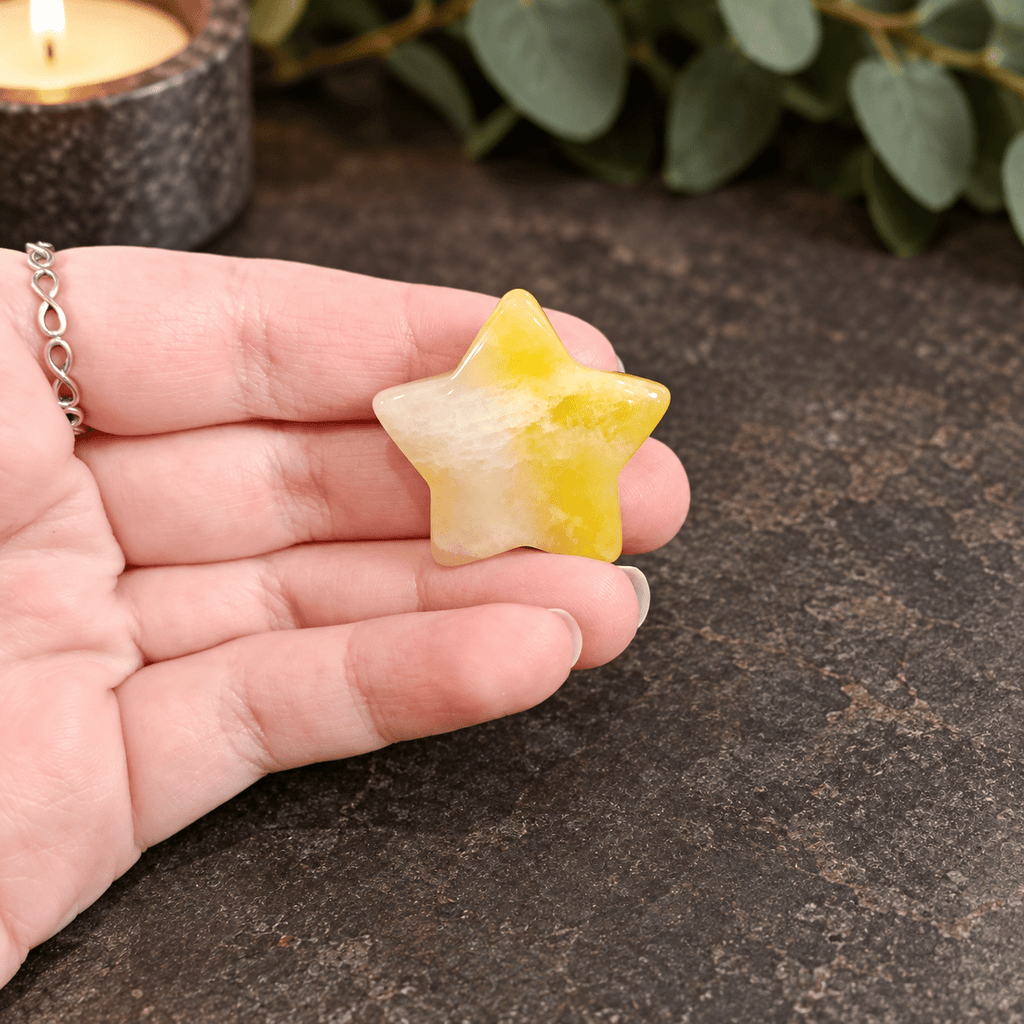 Yellow Aventurine 3cm Gemstone Star