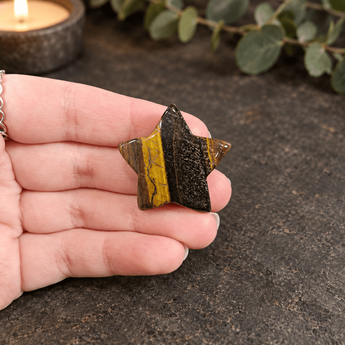 Tiger Eye 3cm Gemstone Star