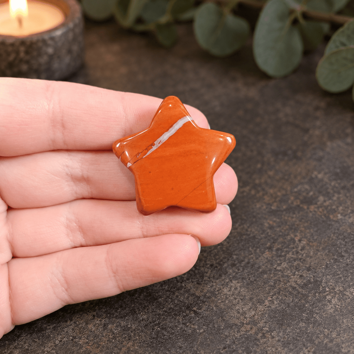 Red Jasper 3cm Gemstone Star